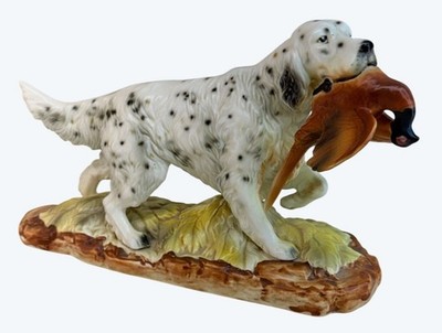 Rare Vintage Norcrest Game Bird Hunting English Setter with Pheasant Japan