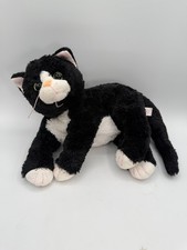 Ty Classic Shadow Plush Black  White Tuxedo Cat 12  TySilk 2017 Animal Toy