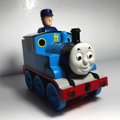 Vintage TOMY Thomas The Tank Engine Unisex 6 Inch Push N Go Conductor Toy