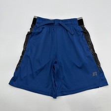 Russel Athletic Shorts Kids Boys M 8 Y Blue Pockets Logo . 45100
