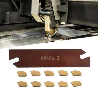 GTN3 SP300 Insert Lathe Cut Off Grooving Tool Holder Pack Of 10 SPB26- 3 10 Pcs