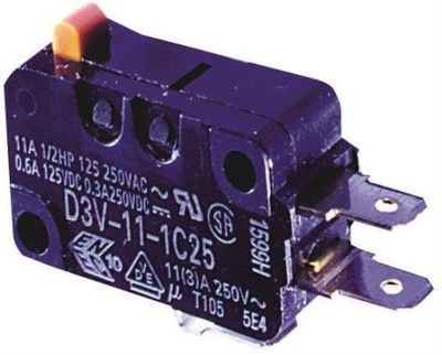 3pc OMRON ELECTRONIC COMPONENTS 'D3V-16G-1C25-K Microswitch, Pin Plunger, S