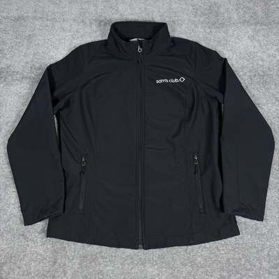 #ad #ad Sams Club Jacket Women#x27;s Large Black Full Zip Performance Port Authority $21.24