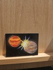 ACEO Original Space Planet #1 Oil Pastel & Acrylic  Glitterarcadestudio — photo 2