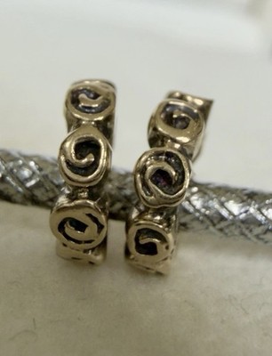 Pandora 14K Massiv Gold Kleine Rose Zwischenring Charm