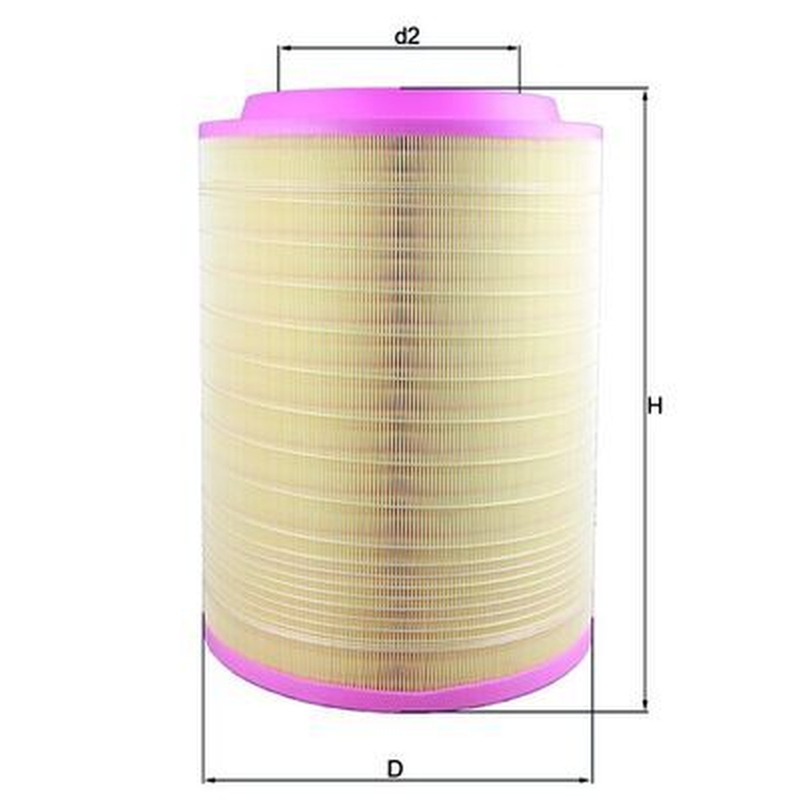 Mahle Air Filter LX2082 - Fits Iveco Stralis - Genuine Part
