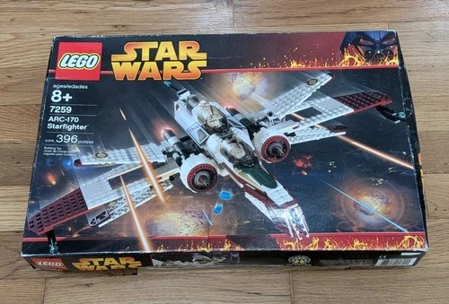 LEGO Star Wars 7259 ARC-170 Starfighter Box Instructions Minifigure NEW Open