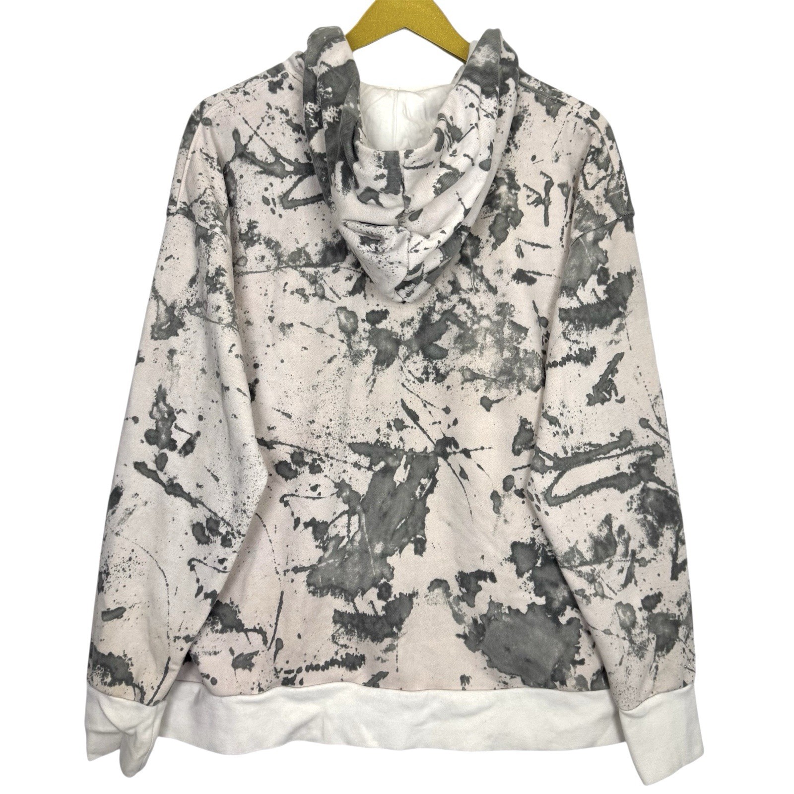 Nike Womens Standard Issue Hoodie XL Paint Splatter Gray Zip