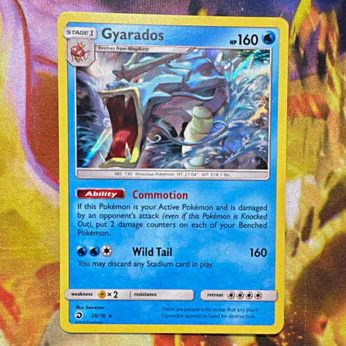 Pokemon TCG Dragon Majesty Gyarados 20/70 Holo Rare ENG 160 HP