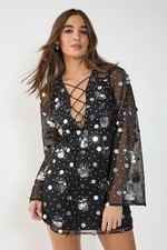 Nastygal Black Mini Dress Womens Going Out Dresses