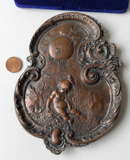 Antike Bronze Plakette Engel ca. 90,3 Gr., religi&ouml;s