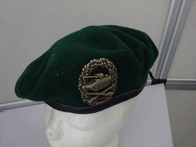 (B19-29) Original Bundeswehr Barett grün: Panzergrenadier-Truppe Gr. 60