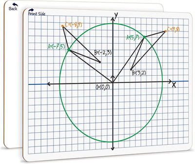 Dry Erase XY Axis Graph Lap Boards 9  X 12  for Student and Classroom Use Math W