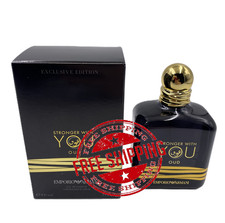 New Men Perfume Gift Stronger With You Oud 3.4oz EDP Spray for Men in Sealed Box