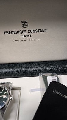 Frederique Constant Highlife COSC Mens Watch Auto 41mm green Dial Extra Strap 