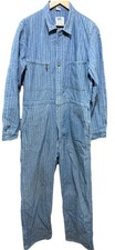 Vtg 60s Lee Union Alls Men Blue Denim Herringbone Coveralls Sanforized EVC