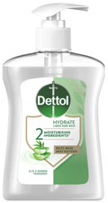DETTOL 250 ml Feuchtigkeitsspendende antibakterielle Flüssigseife mit Pumpe