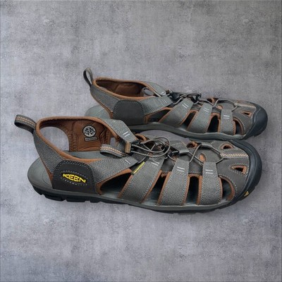 KEEN Gray Clearwater CNX Sandals Shoes Mens 14 Waterproof   Gorpcore Fishing