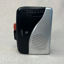 Vintage GPX Personal Cassette Tape Player AM/FM Radio-Black-Model CAS335B-Vtg-