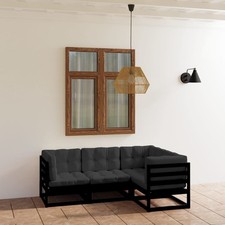 Garten Lounge Set Gartenmöbel Sofa Sitzgruppe 4-tlg. Kiefer Massivholz vidaXL