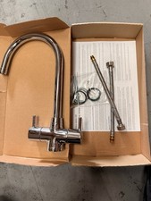 Stainless Steel Swan Neck Kitchen Sink Tap Single Lever Mixer Tap