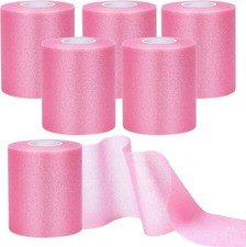 6 Rolls Pink Pre Wrap Athletic Tape Foam Underwrap Sports Headband 2.75"x12yd