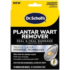 Dr. Scholl's Plantar Wart Remover Seal Heal Bandage 10ct