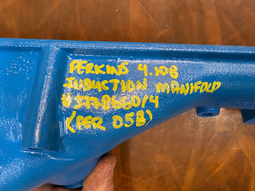 PERKINS 4.108 MARINE 4CYL INDUCTION MANILFOLD #37786660/4 - 第 6/8 張圖片