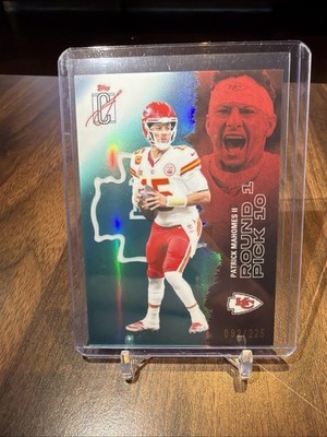 Patrick Mahomes II 2025 Topps Signature Class #29 Chrome Teal /225 Chiefs