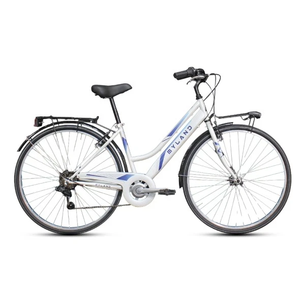 Vélo FIXIE Ville Vintage Detroit 28" - Single Speed - Cadre Acier Gris Béton - Fabriqué En Italie