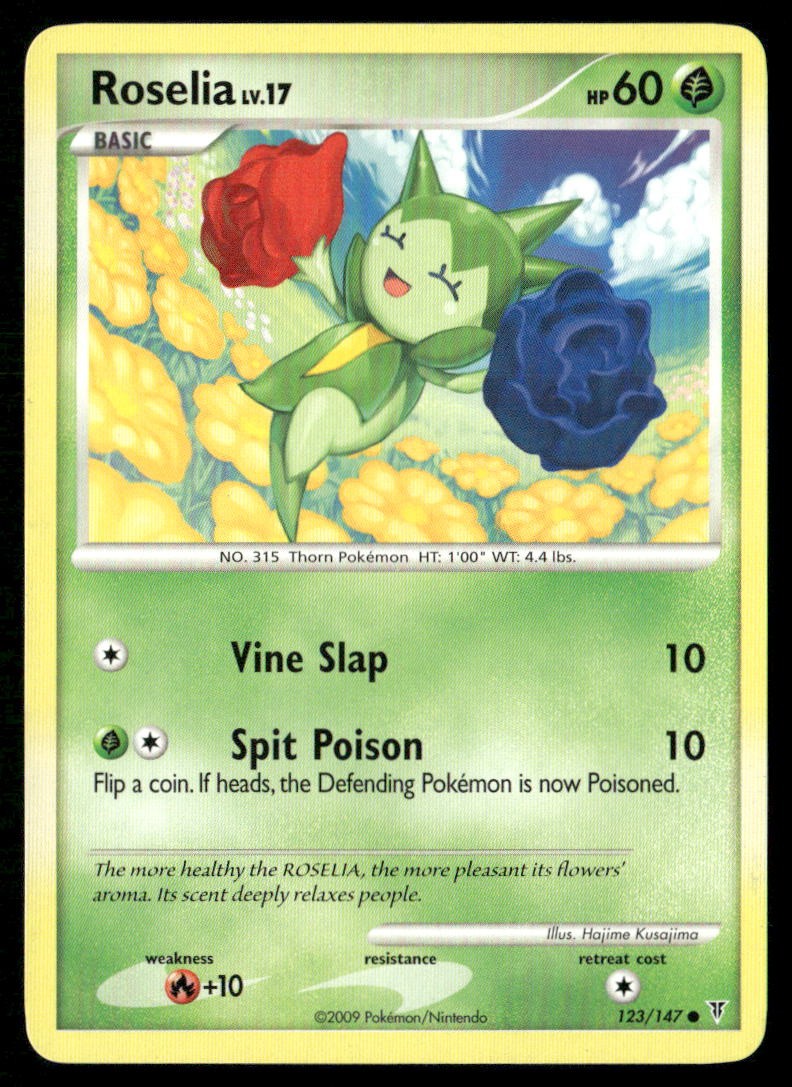Roselia 123/147 Common Supreme Victors Pokemon Damaged