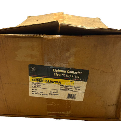 GE 463L20AJA20AA ELECTRICALLY HELD LIGHTING CONTACTOR 30A
