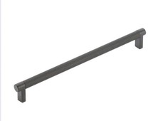 Emtek 84057 Flat Black - Knurled 10 inch Cent...