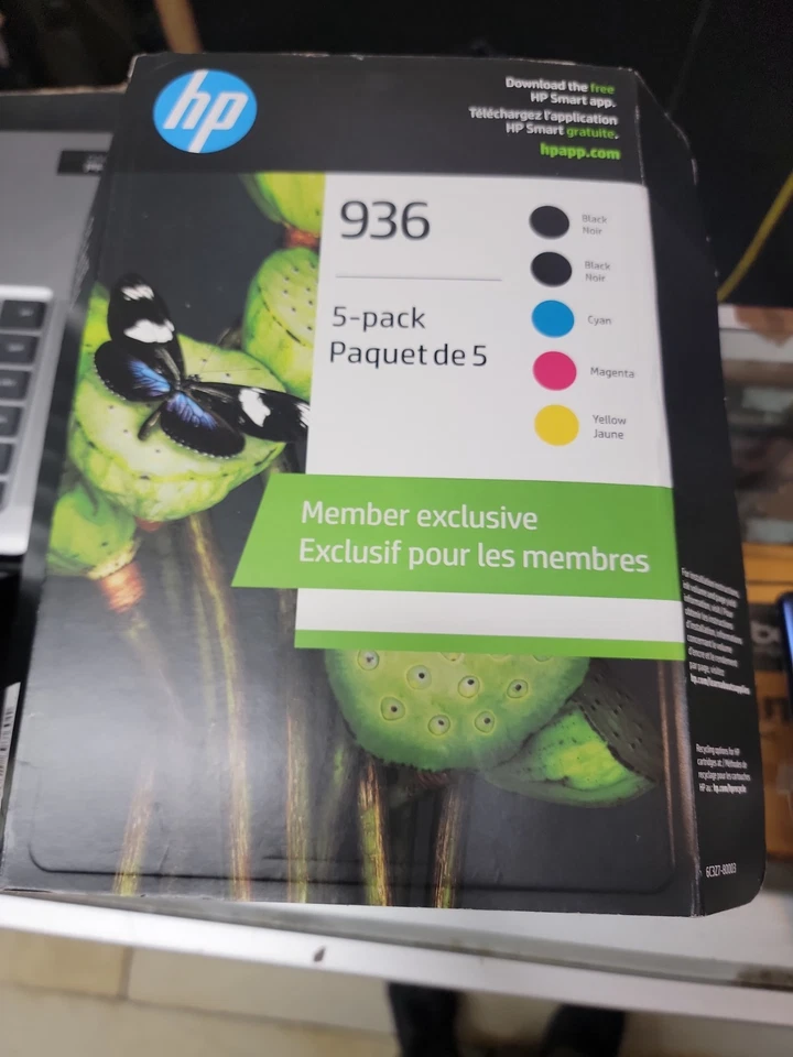 Paquete de 5 HP 936 6C3Z7BN nuevo en caja al por menor exp 2027 envío gratuito - Imagen 1 de 1