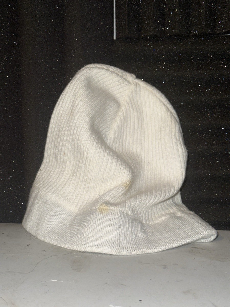 Vintage Reebok G-Unit White Skull Cap Beanie 2000s Y2K 50 Cent Hip
