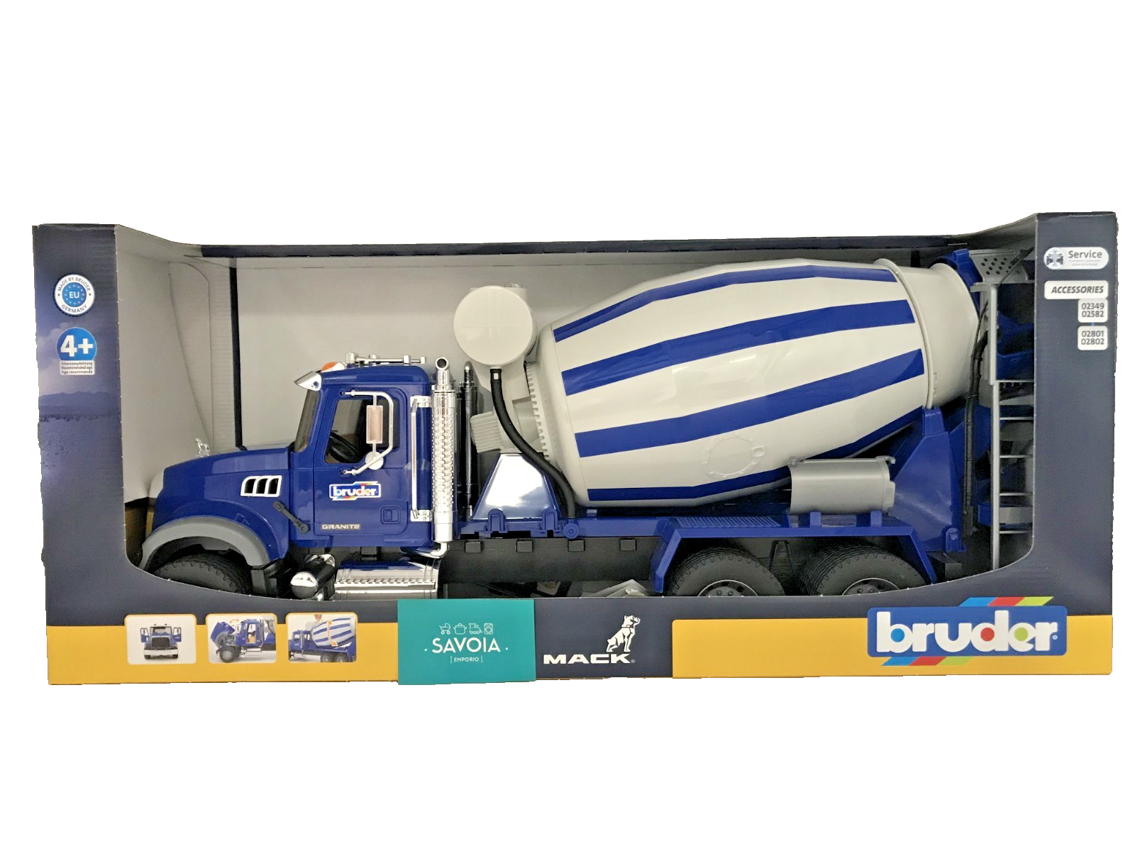 Bruder Mack Granite Betonmisch-Lkw 2814 - Immagine 4
