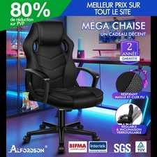 ALFORDSON Fauteuil de Jeu Course Bureau Ergonomique Pivotant Exécutif Ordinateur