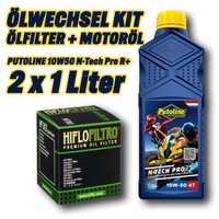 ÖLfilter MotoröL Kit 2L 10W50 N-Tech Pro (FüR: Kawasaki Z 125 ABS BR125 19-20 )