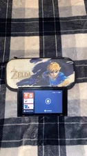 Nintendo Switch First Gen, Console Only-Damaged, Comes With Link/Zelda Case
