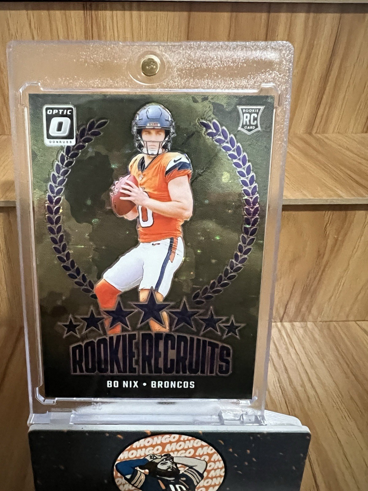 2024 Optic Bo Nix Rookie Recruits Purple Stars 15/25 Broncos RC