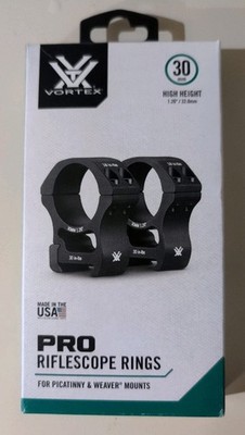 Vortex Optics Pro Series 30mm High Height Riflescope Rings PR30-H
