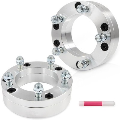 2x 2'' Wheel Adapters 14x1.5 6x5.5 to 5x5.5 For Chevy GMC Ram 1500 6 Lug to 5 Lug