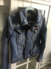 Hudson Size Small Distressed Denim Blue Jean Jacket Kids