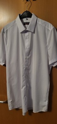 Hemd von MARVELIS = bügelfrei  Gr 43 / 17'' Body Fit  Kurzarm Hemd - wie neu