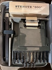 Stenograph Reporter Model Shorthand Machine Vintage 1960s Complete Kit w/ Case