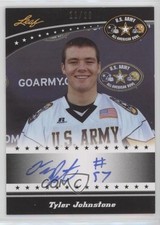 2011 Leaf US Army All-American Bowl Black 11/20 Tyler Johnstone #TA-TJ1 Auto 0b2