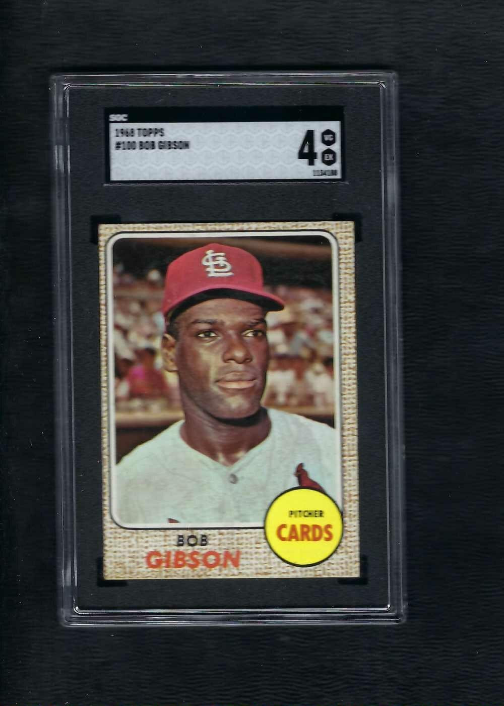 1968 Topps Bob Gibson #100 SGC 4 Cardinals