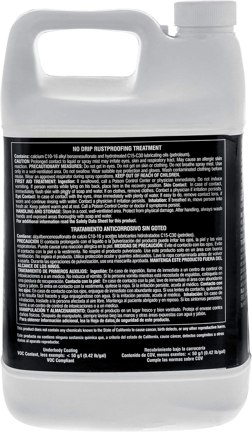 Barrier Bond - No-Drip Undercoating, 1 Gallon,  Rust Inhibitor, Rust Preventi...