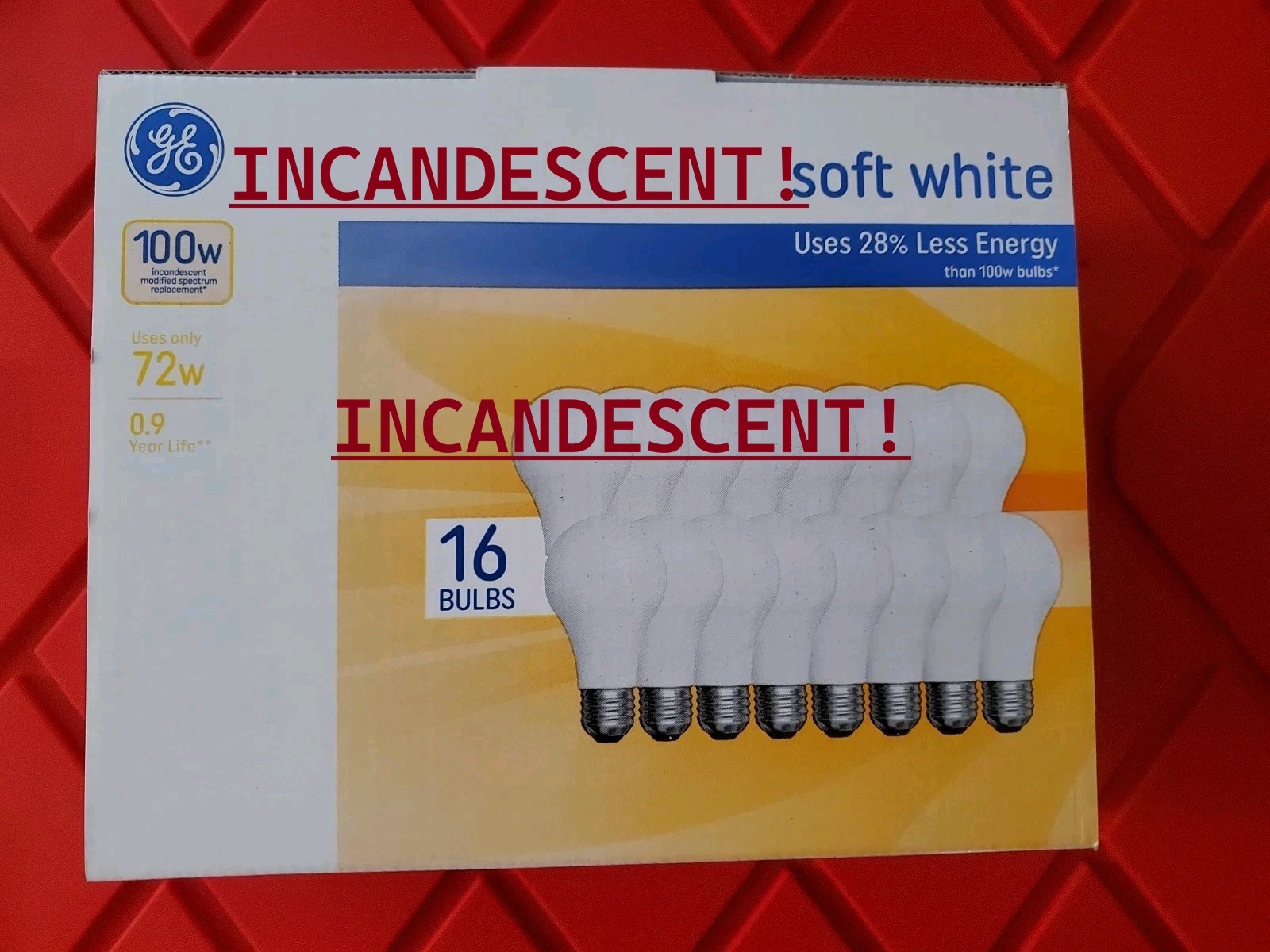Old Stock Ge A19  Soft White *