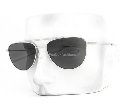 Swarovski Sunglasses SK 7007 400487 Polished Silver Clear Crystals with Case